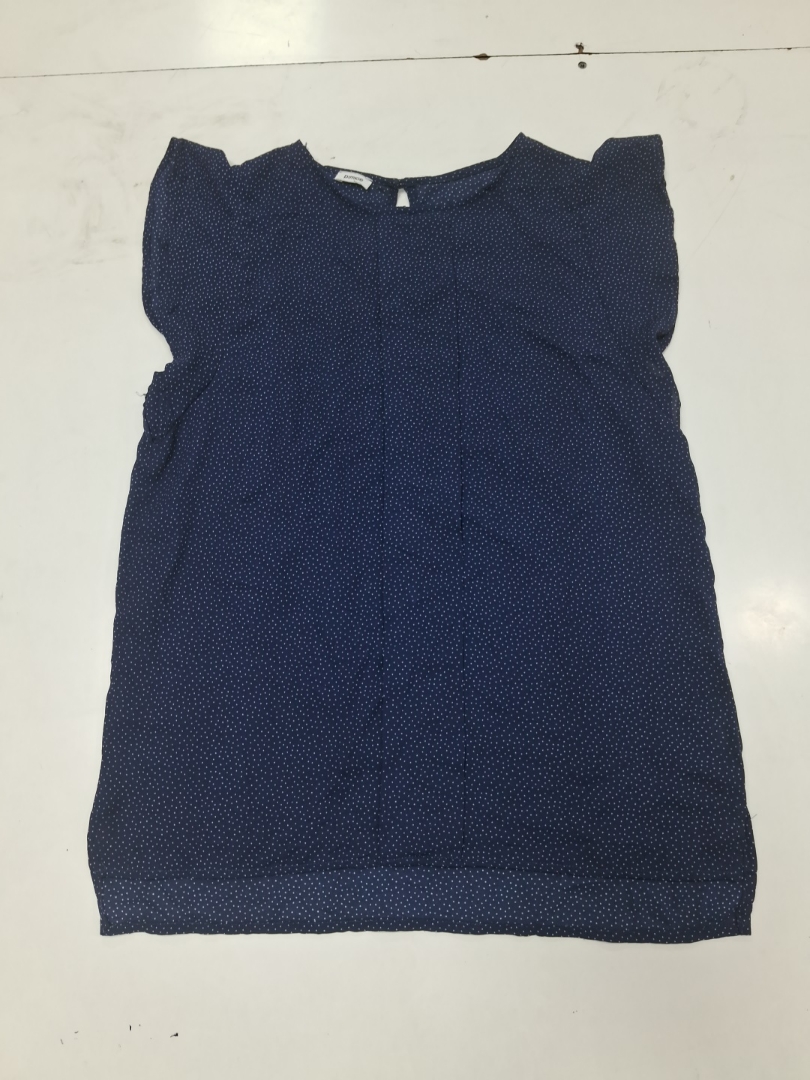 Pimkie Navy Blue Polka Dot Printed Short Sleeve Bl..