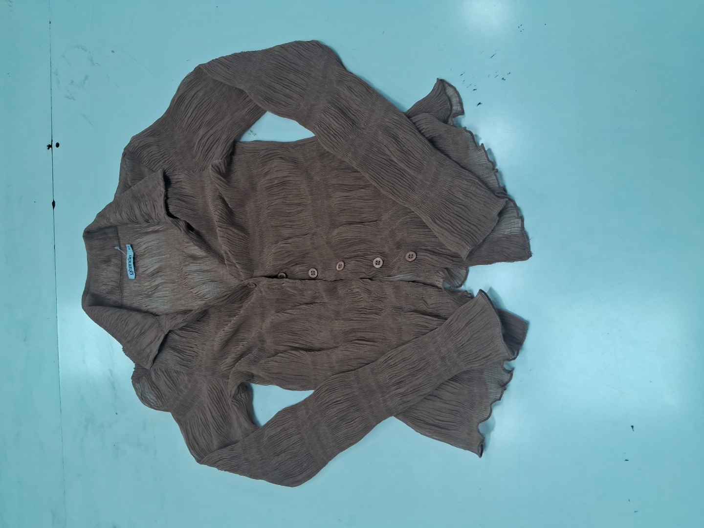 Ghanda Sheer Long Sleeve Blouse