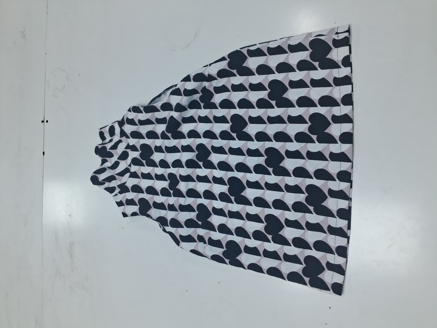 Topshop Printed Sleeveless Mock Neck Blouse