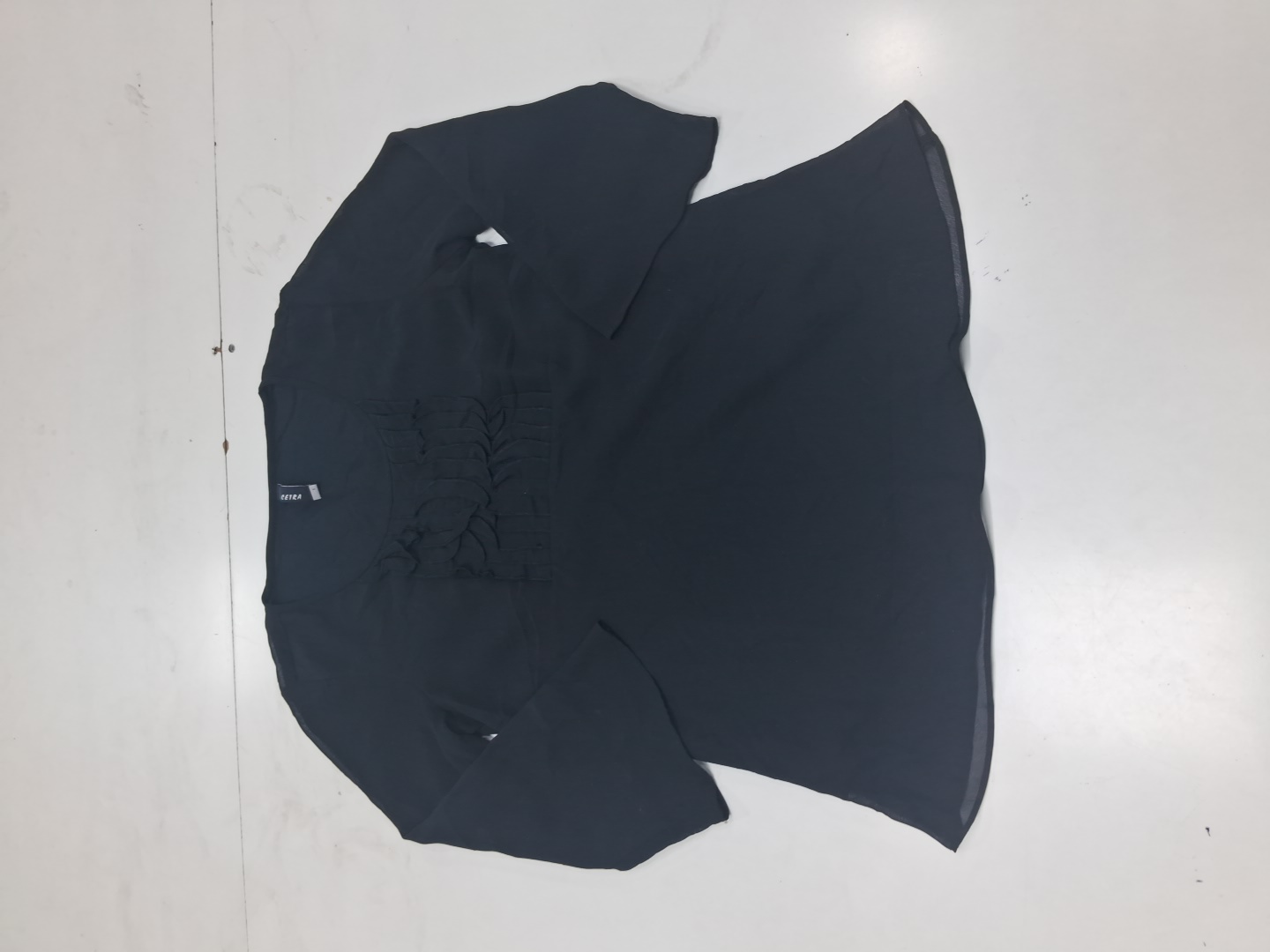 Cetra Black Printed Blouse