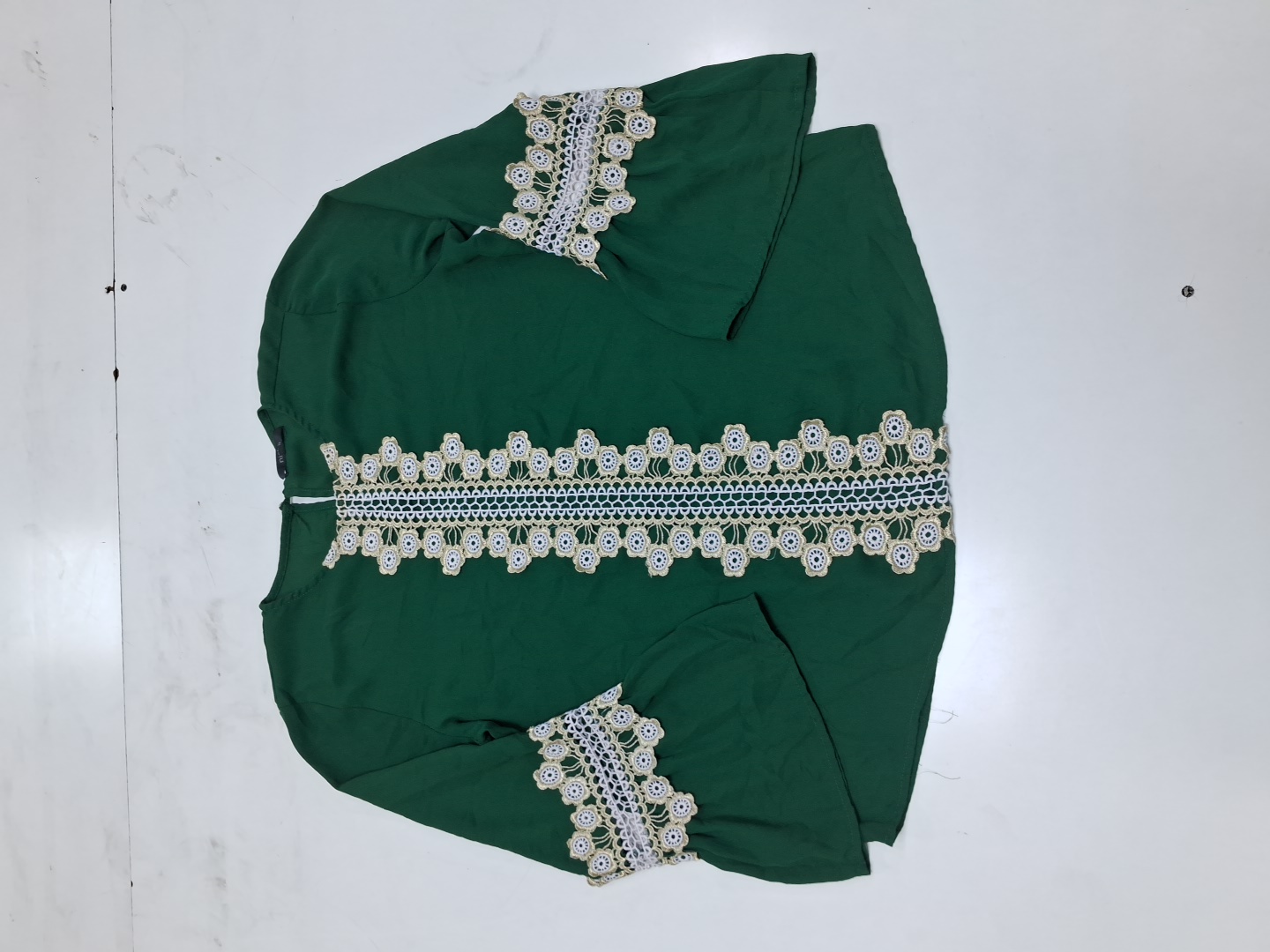 Nichii Embroidered Lace Sleeve Blouse