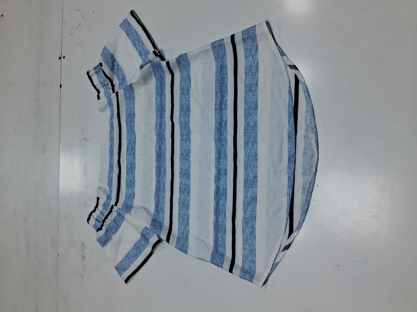 VG Striped Off-Shoulder Blouse