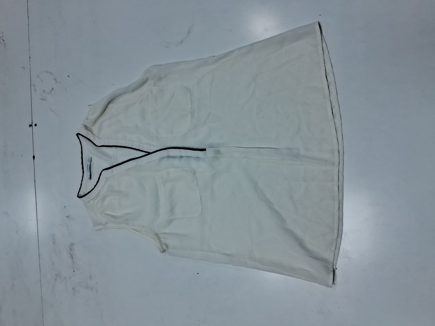 Mango Sleeveless V-Neck Blouse