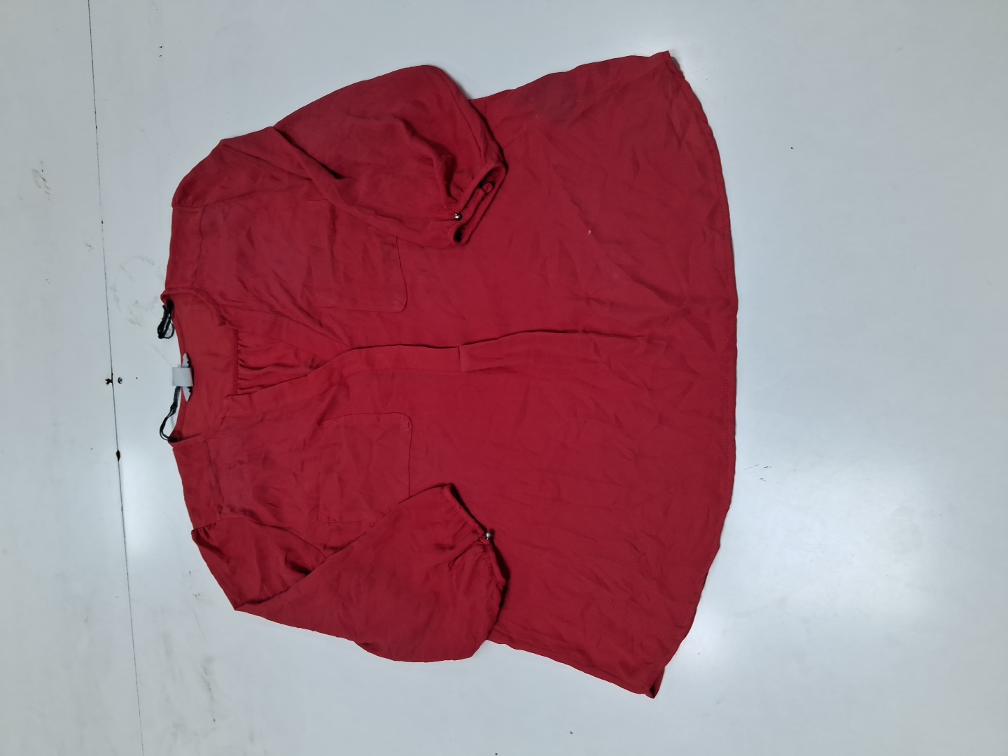 H&M Red Long Sleeve Blouse