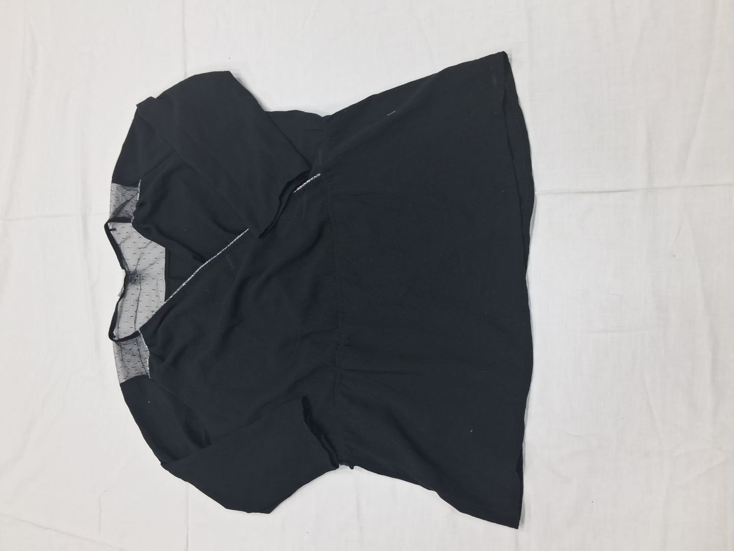 Cache Cache Black Sheer Blouse