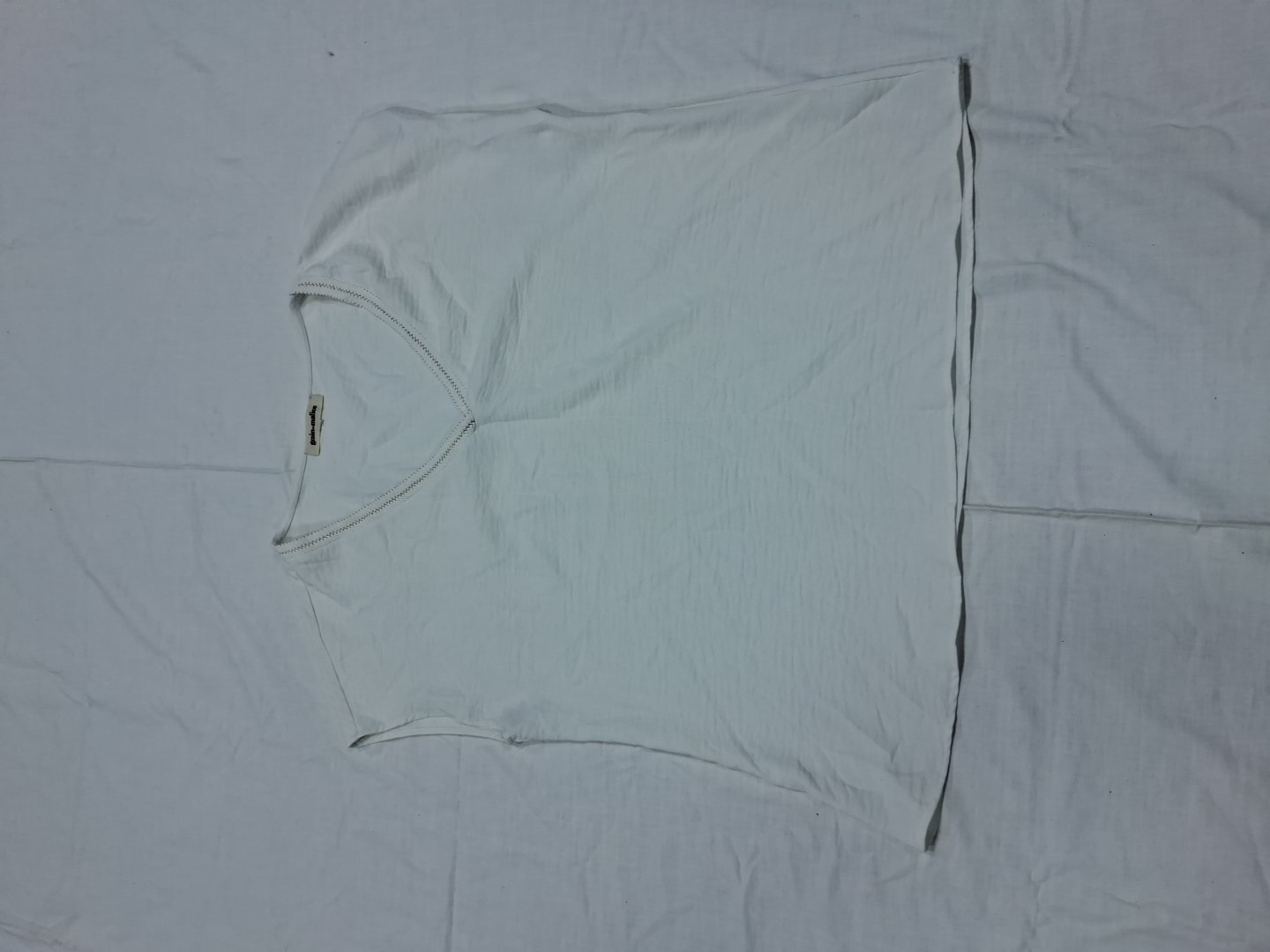 Grain & Malice White Sleeveless V-Neck Tank Top