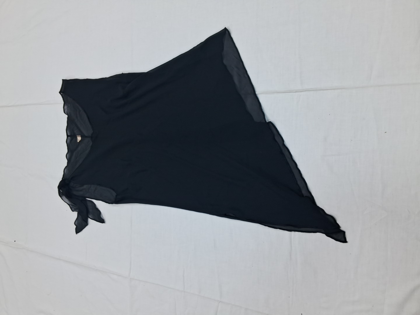 Black Sheer Sleeveless Blouse