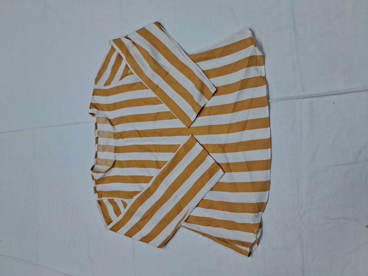 Blusa de Manga Longa Listrada Sem Marca