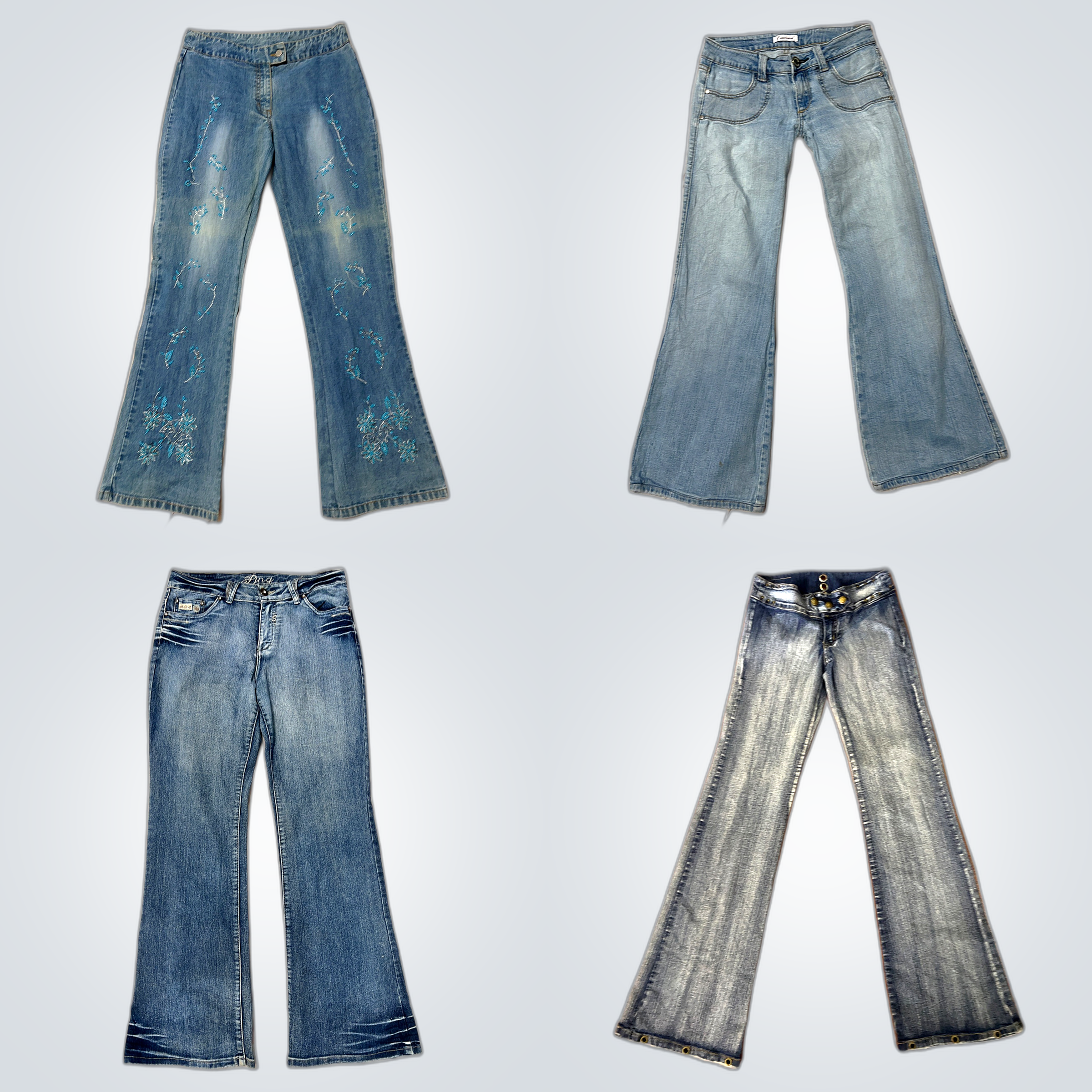Bundle de jeans bootcut Y2K