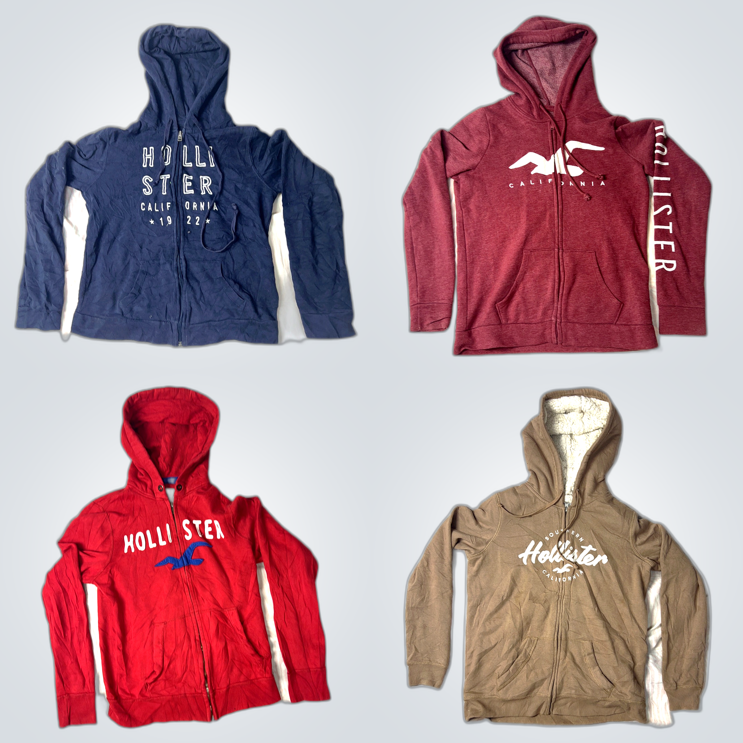 Hollister Hoodie Bundle 10-Pack California Gray Re..