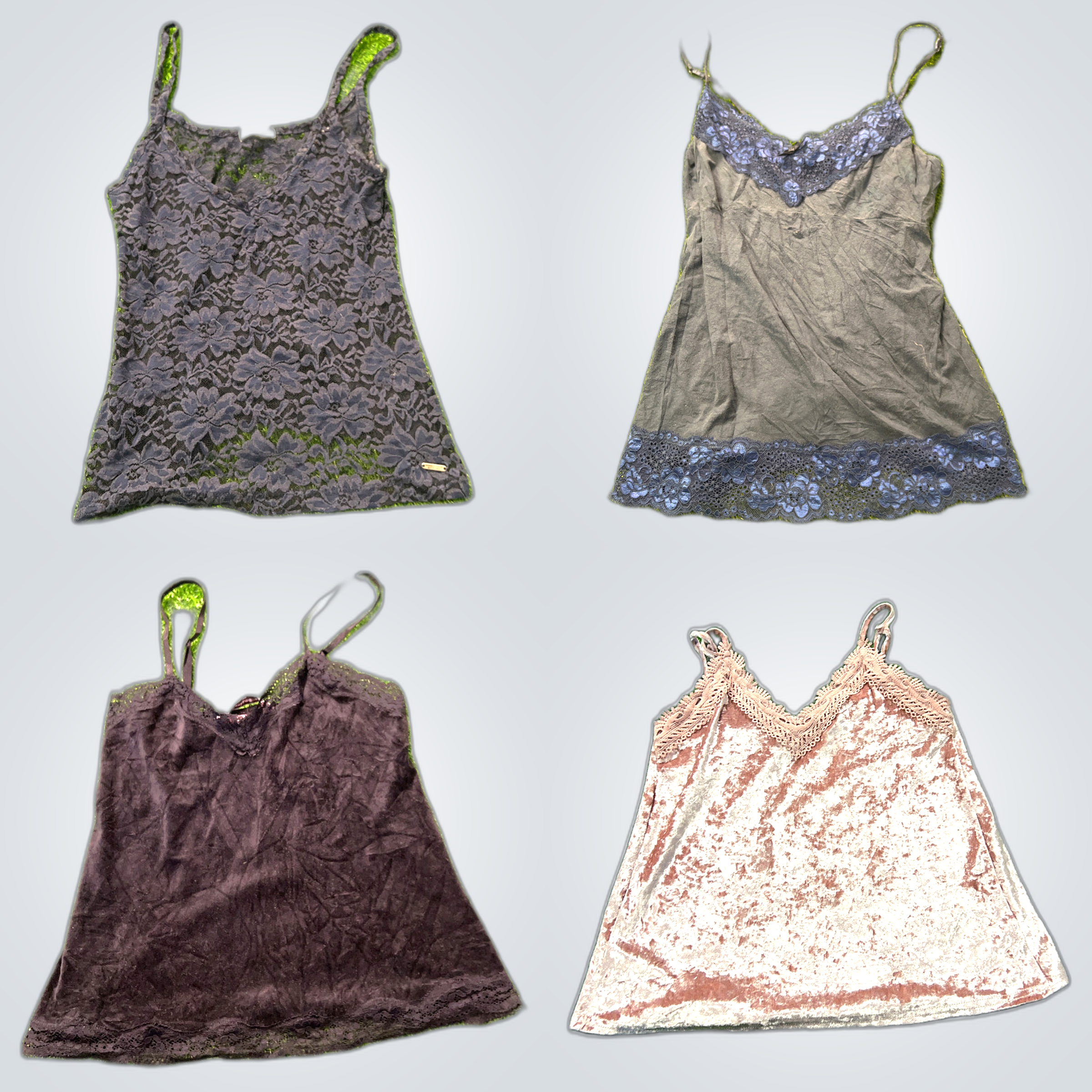 Y2K Lace Trim Camisoles