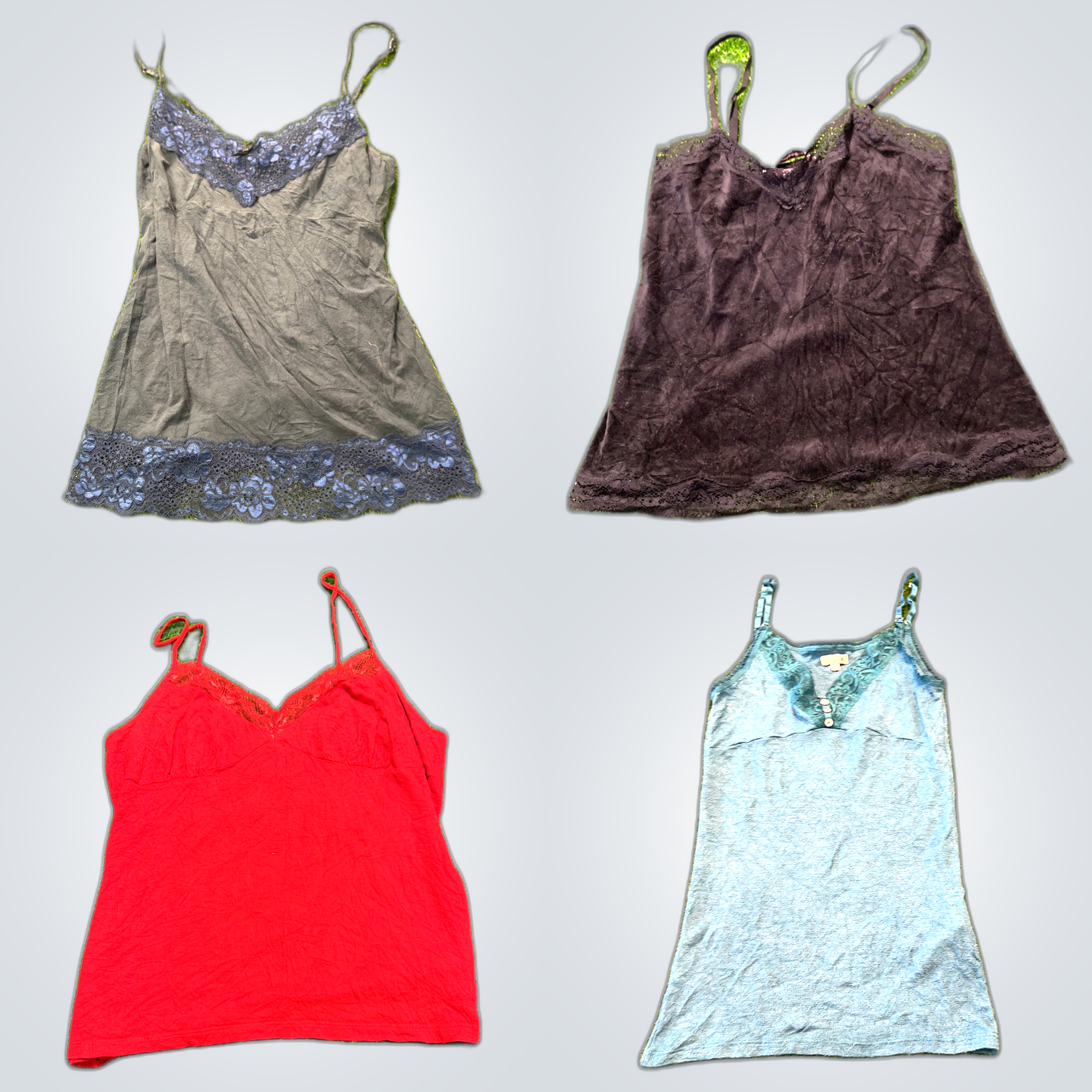 Y2K Lace Trim Camisoles