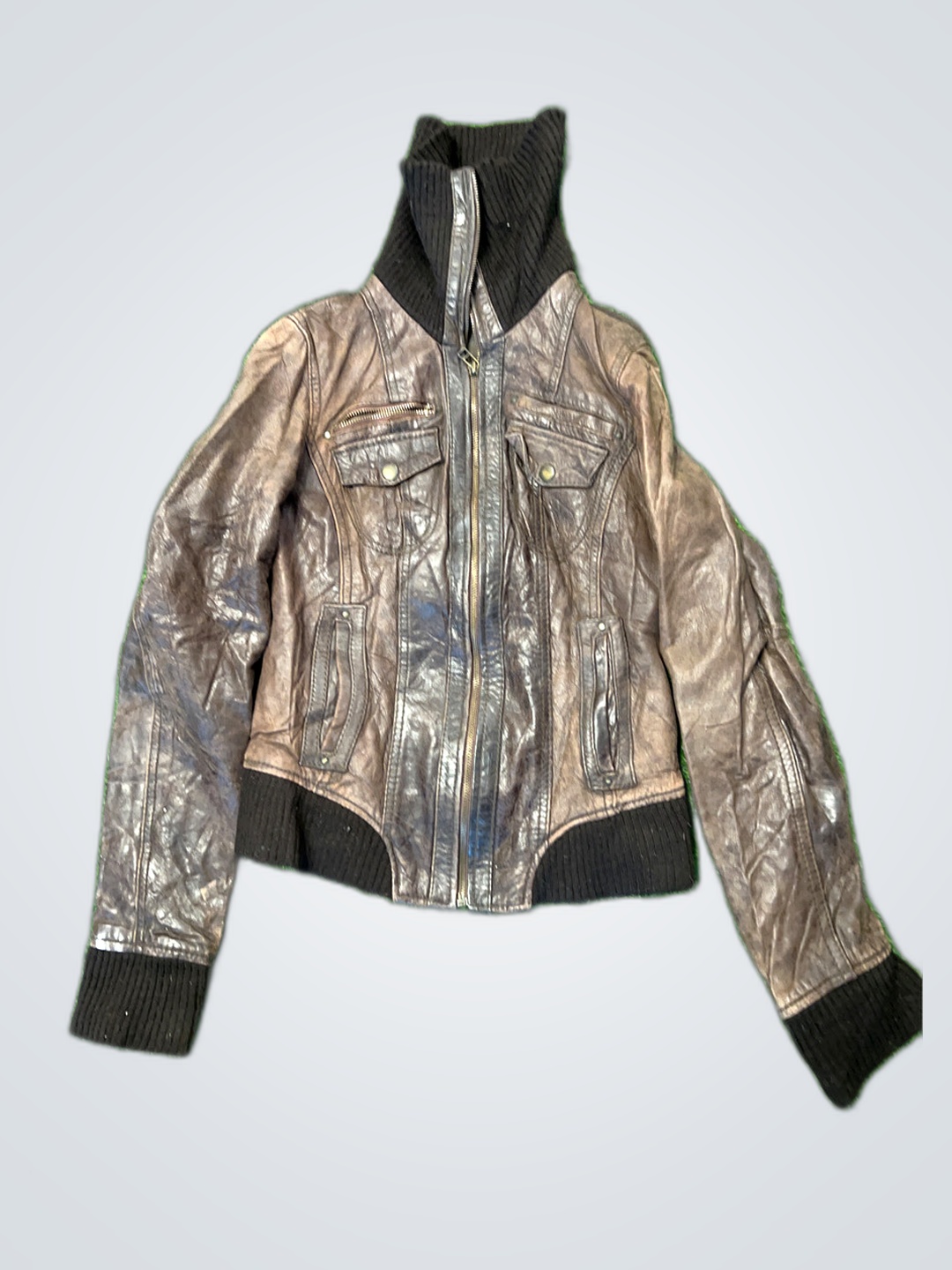 Carhartt Leather Hooded Jacket