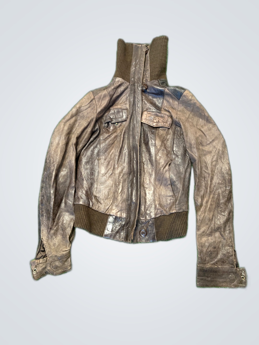 Foardwear Leather Hooded Jacket