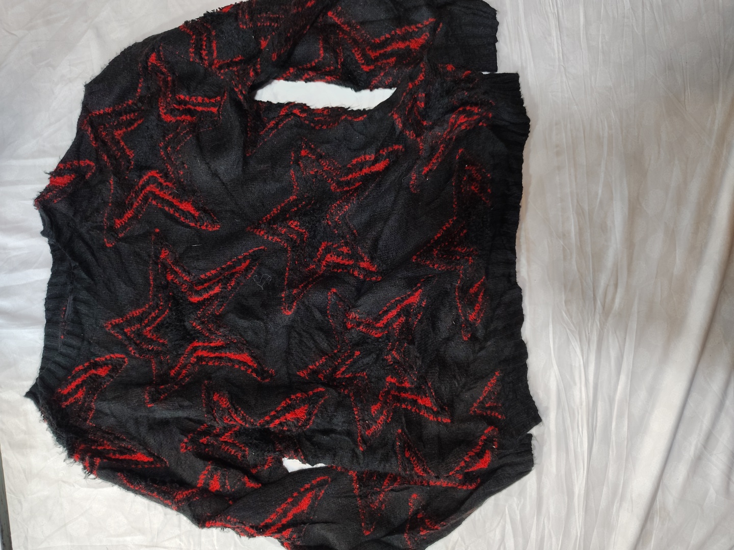 Suéter Tricotado Preto Estrela Vermelha Hot Topic