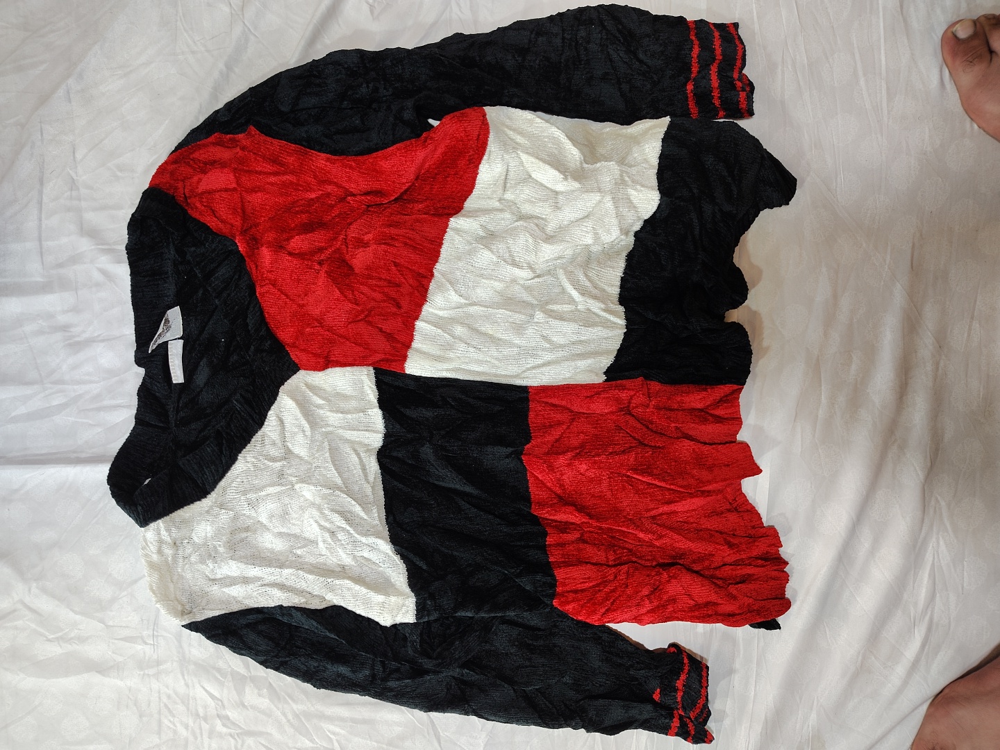 Blusa de Patchwork Estampada White Stag