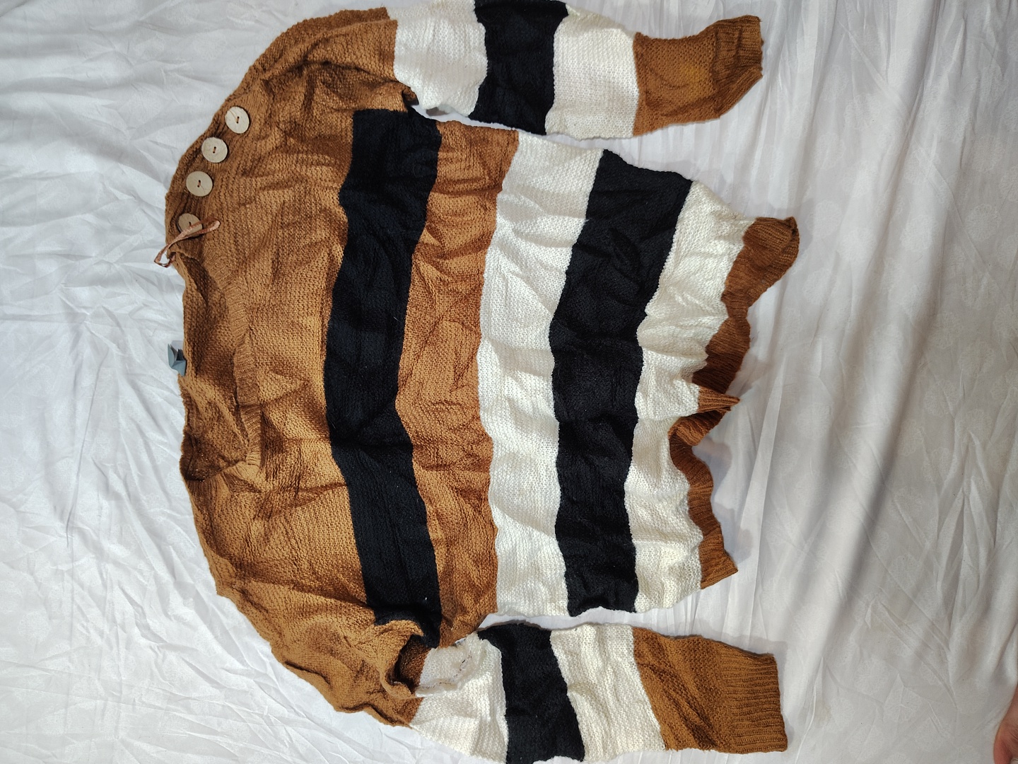 Alya Striped Knit Cardigan