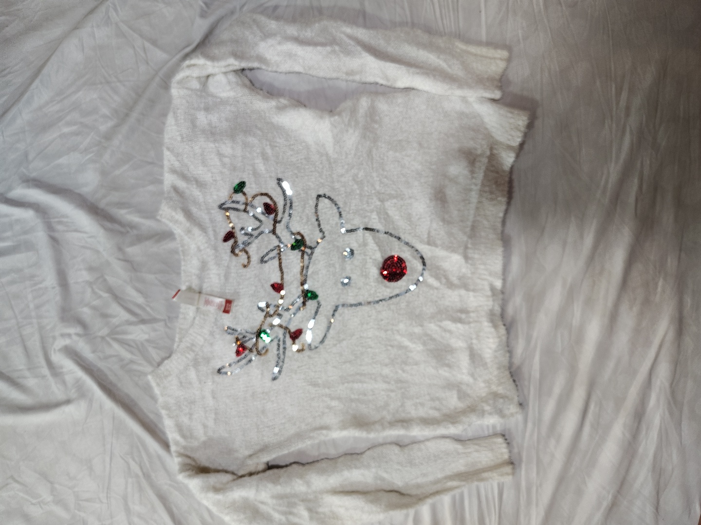 No Boundaries Reindeer Knit Sweater