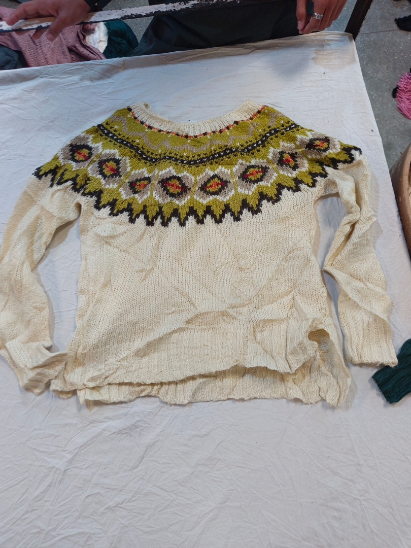 Gemusterter Strickpullover
