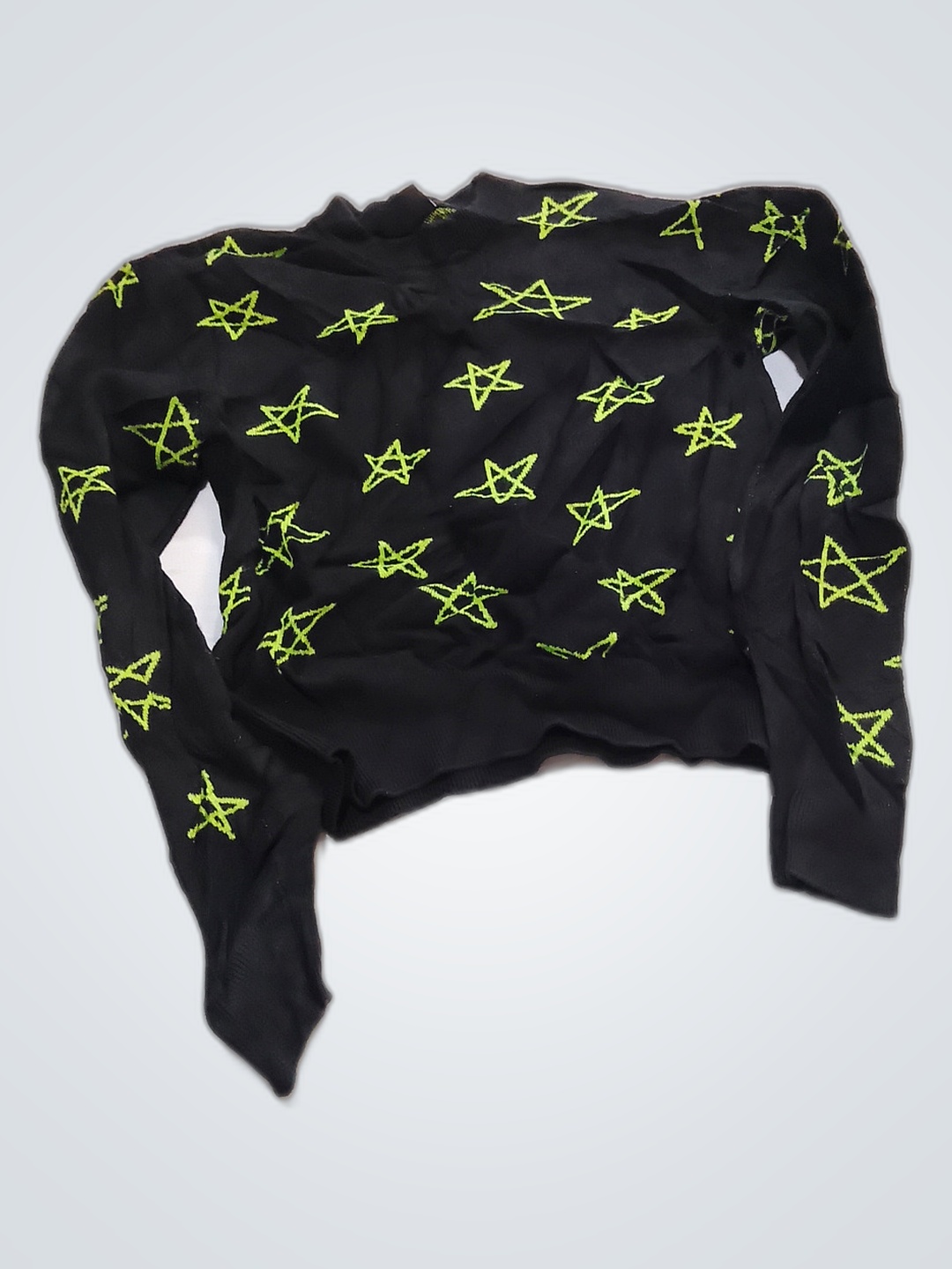 Schwarzes Graphic-Sweatshirt