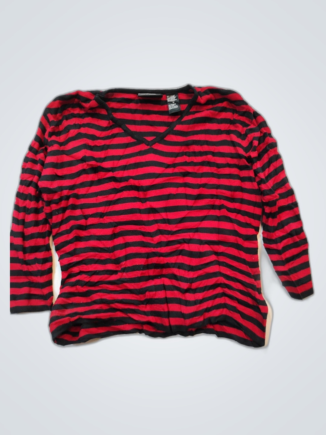 Robert Geller Classics Gestreifter V-Ausschnitt Pu..