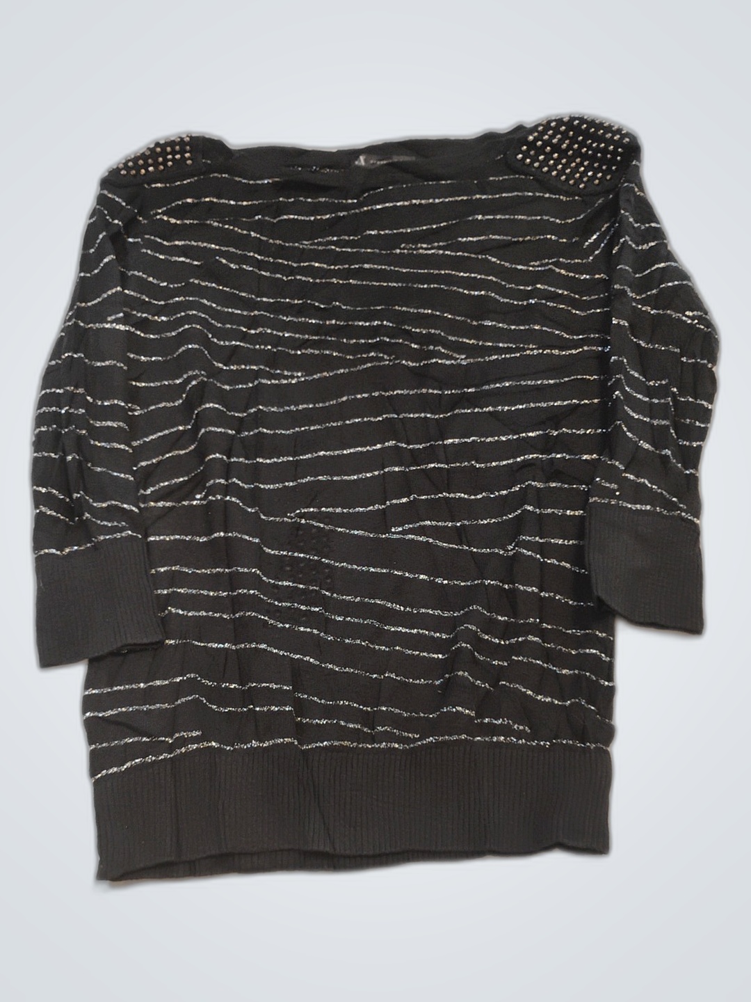Armani Exchange Black Striped Sweater
