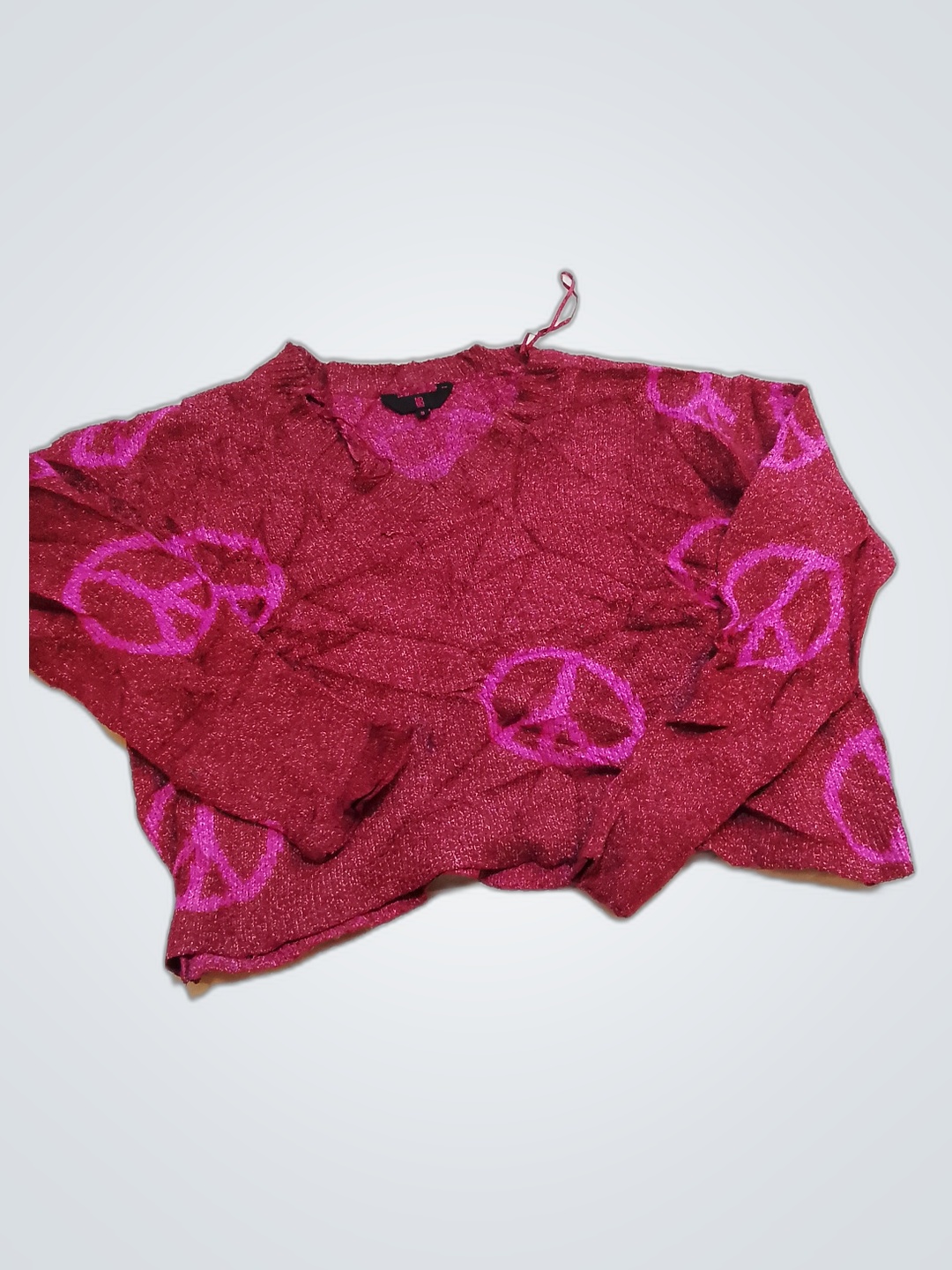 Peace Sign Printed Fabric