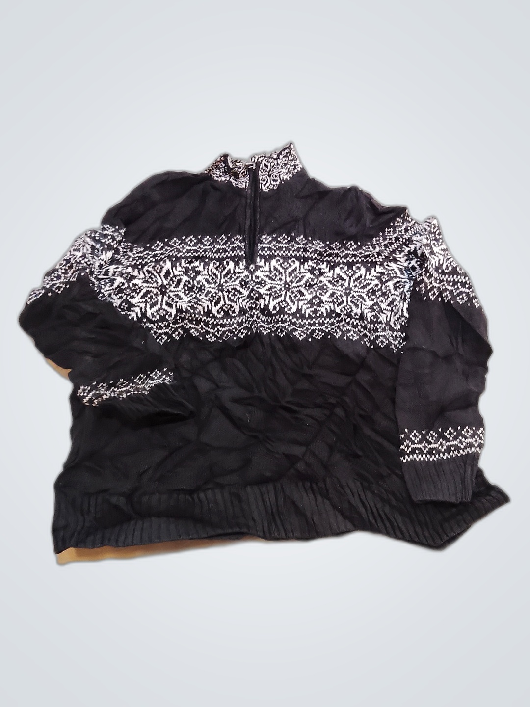 C.Banks Suéter de Tricô Preto e Branco