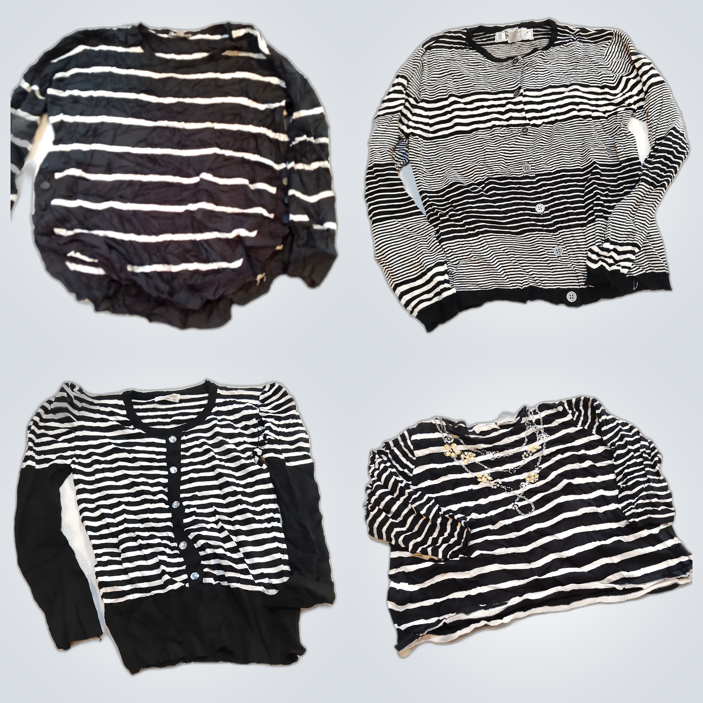 Lot de vêtements en tricot rayés - Hussain, Norton..