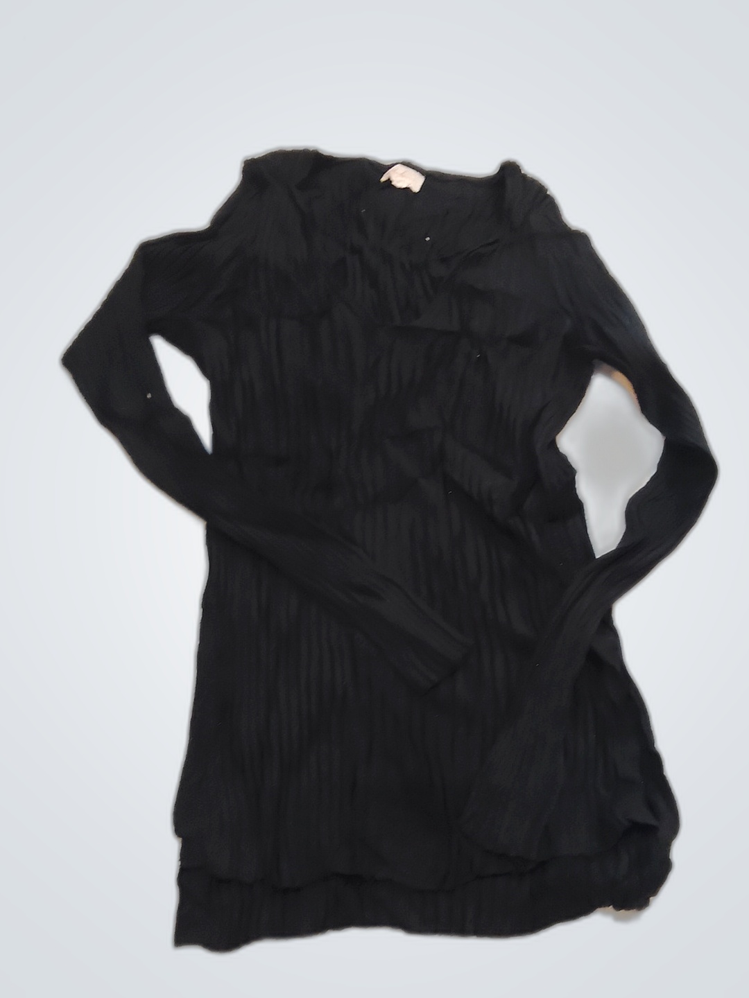 Black Long-Sleeve Top