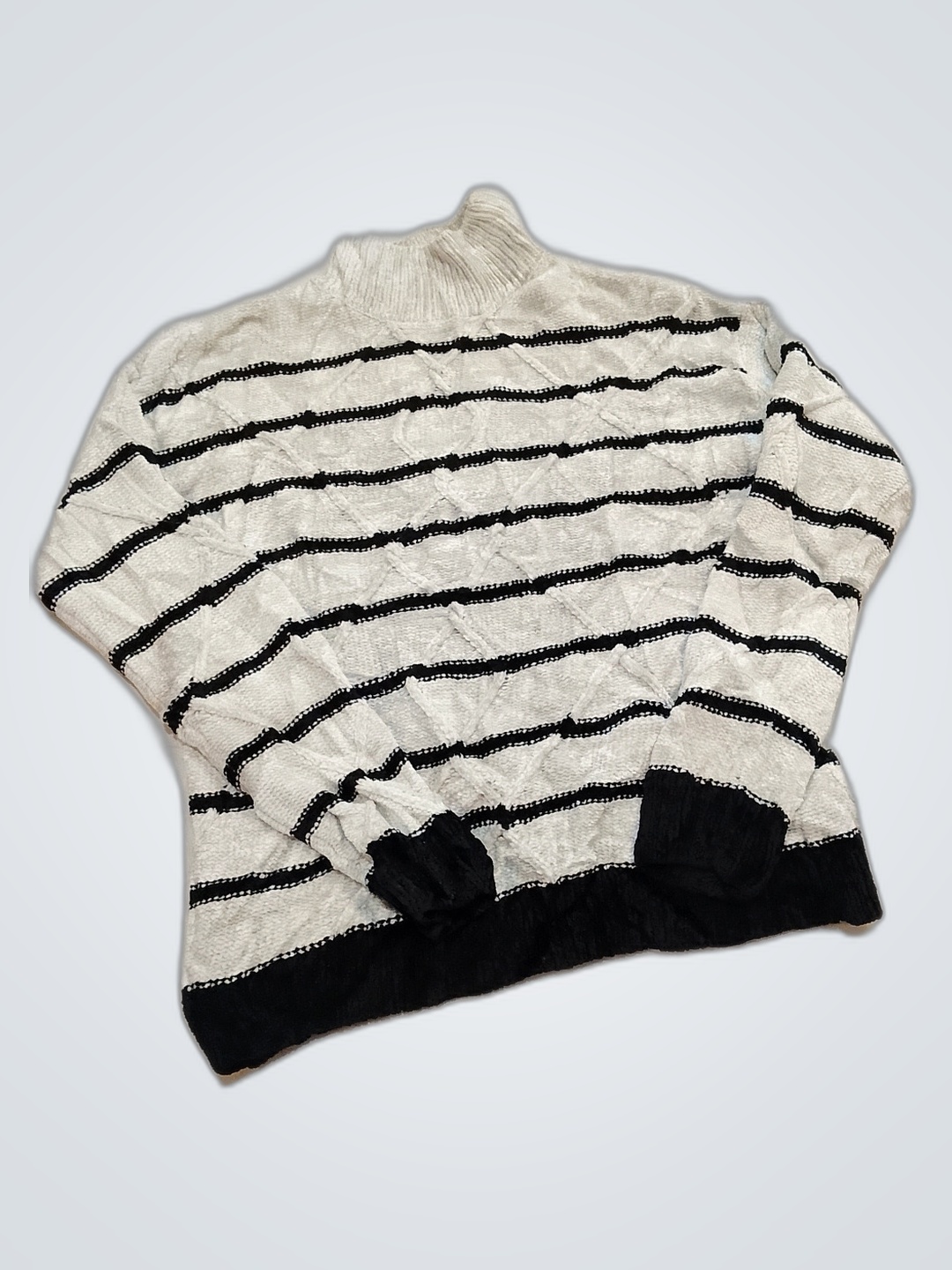 Rachel Zoe gestreifter Rollkragenpullover