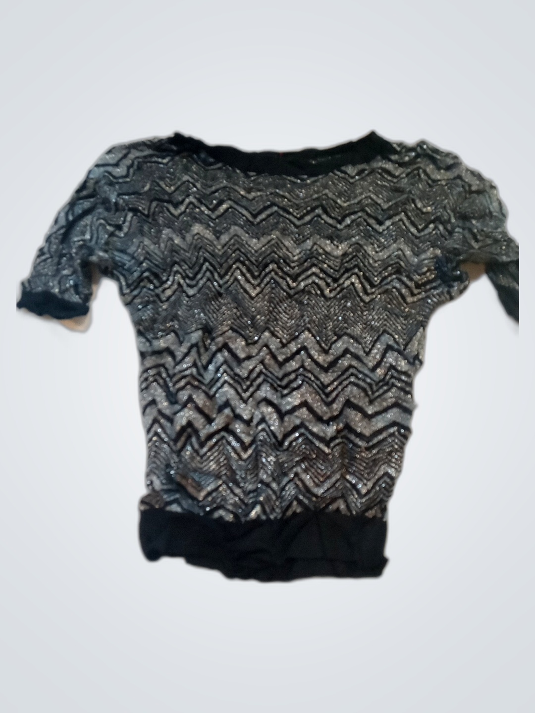 Express Sequined Chevron Sweater