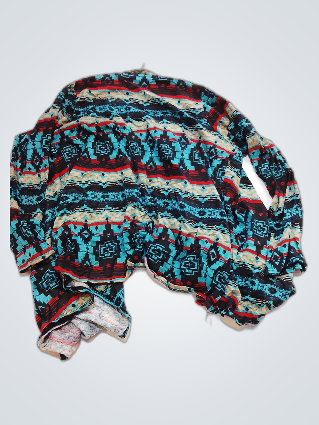 Long Sleeve Aztec Pattern Shirt