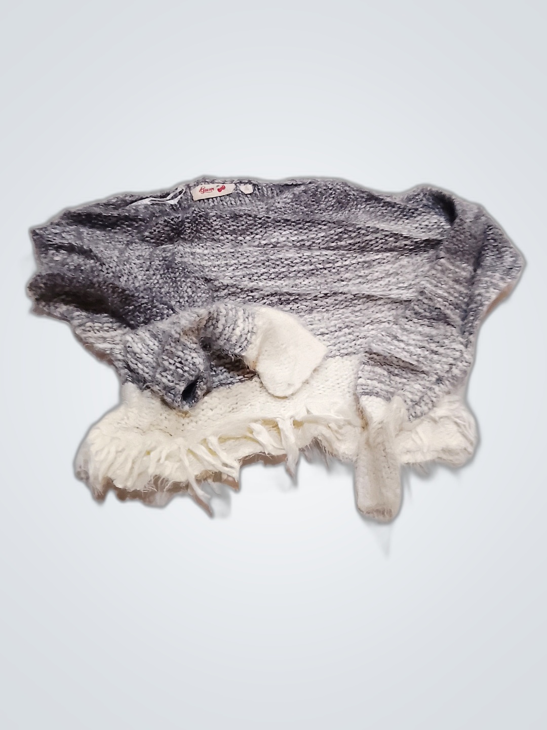 Gun Gray and White Scarf