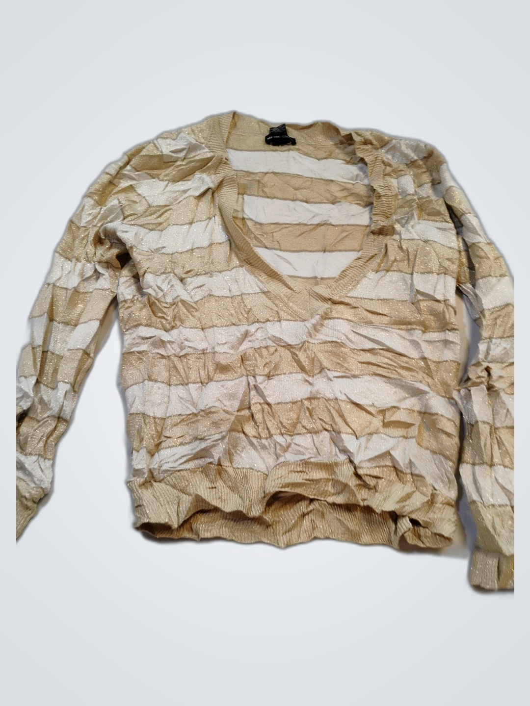 Blusa de Manga Longa Listrada