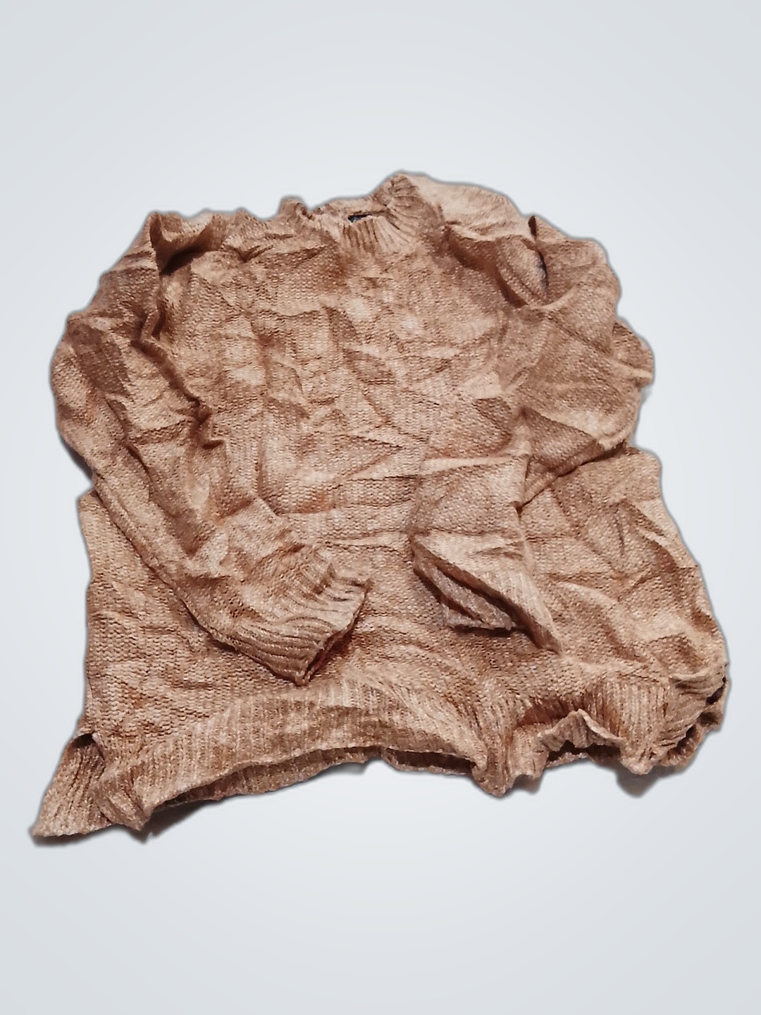 Top en tricot marron