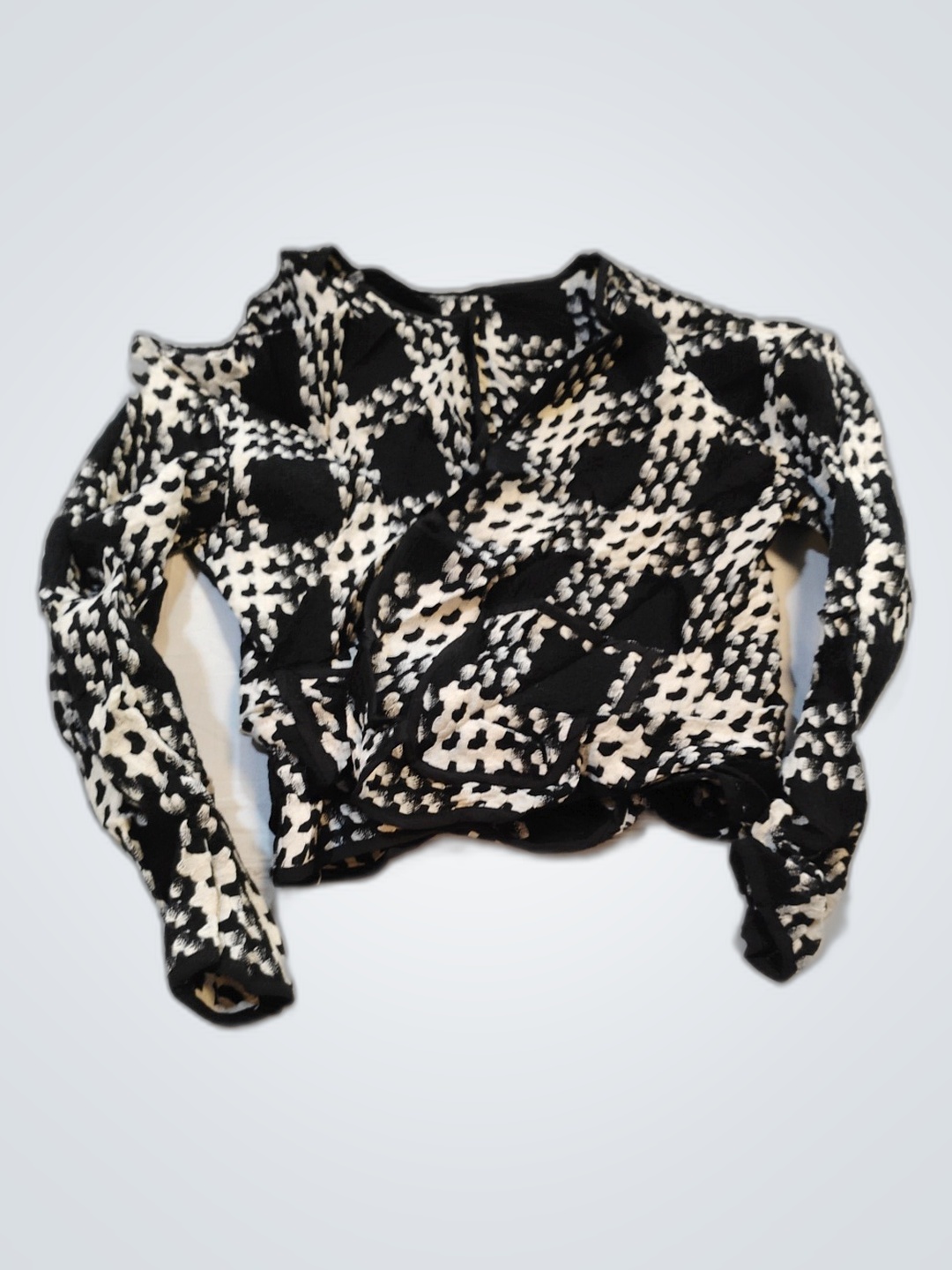 Black and White Polka Dot Sweater