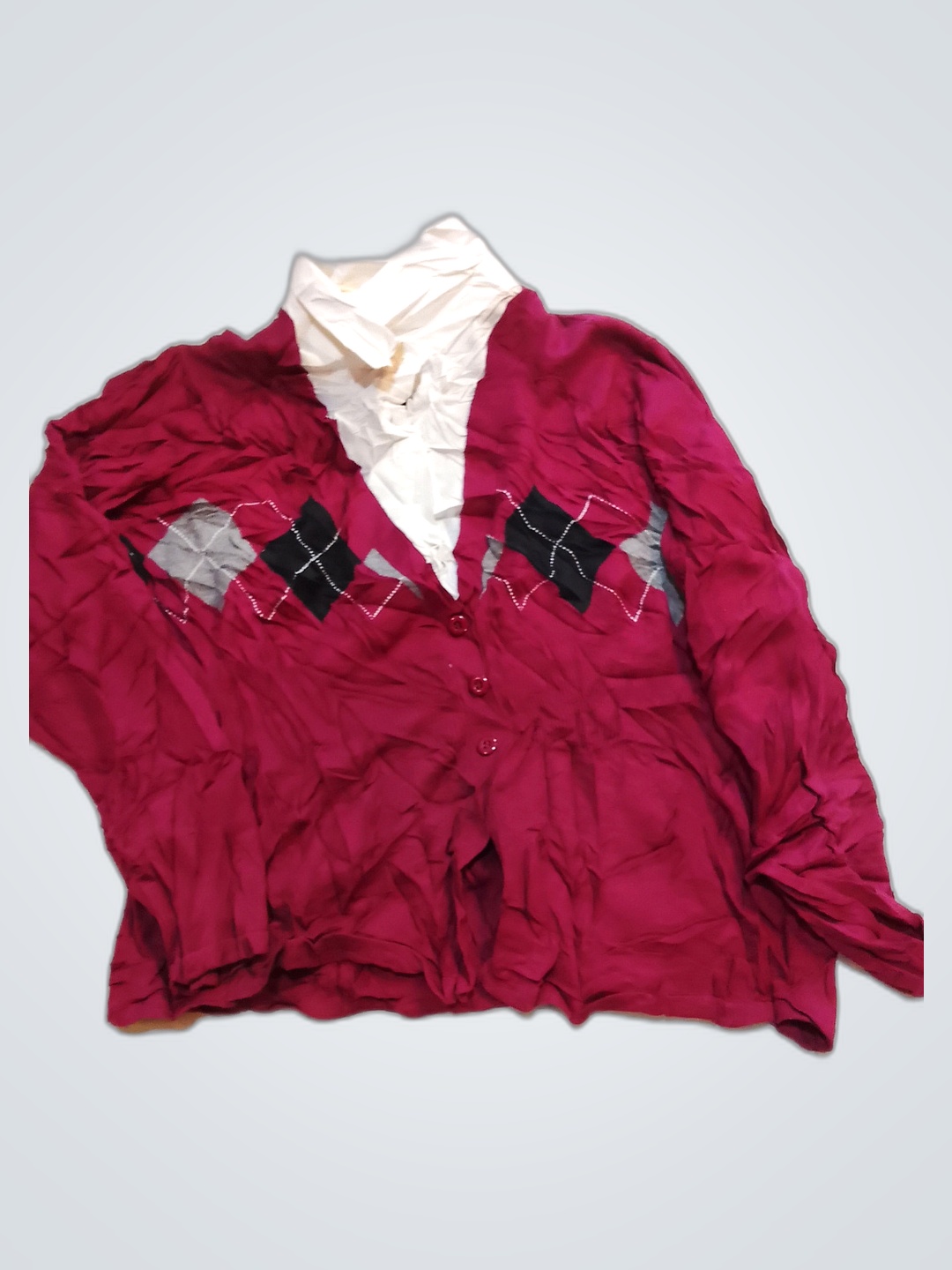 Rosa Argyle Pullover