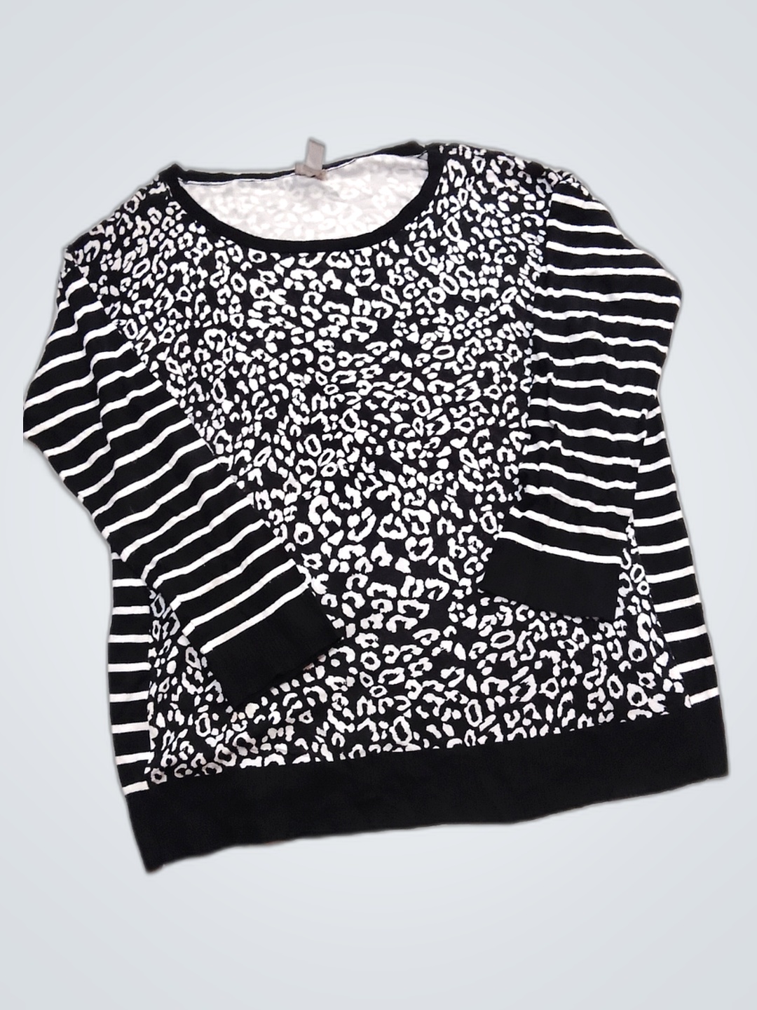 Top de Estampa Animal Preto e Branco da Chico