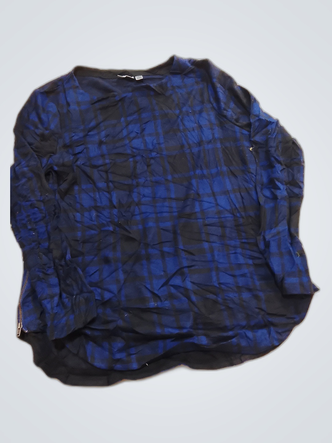 Croft & Barrow Blue Plaid Shirt