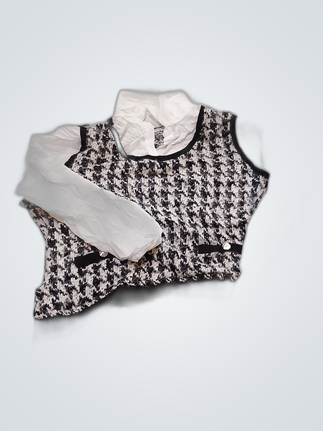 Alfred Dunner Houndstooth Formal Vest