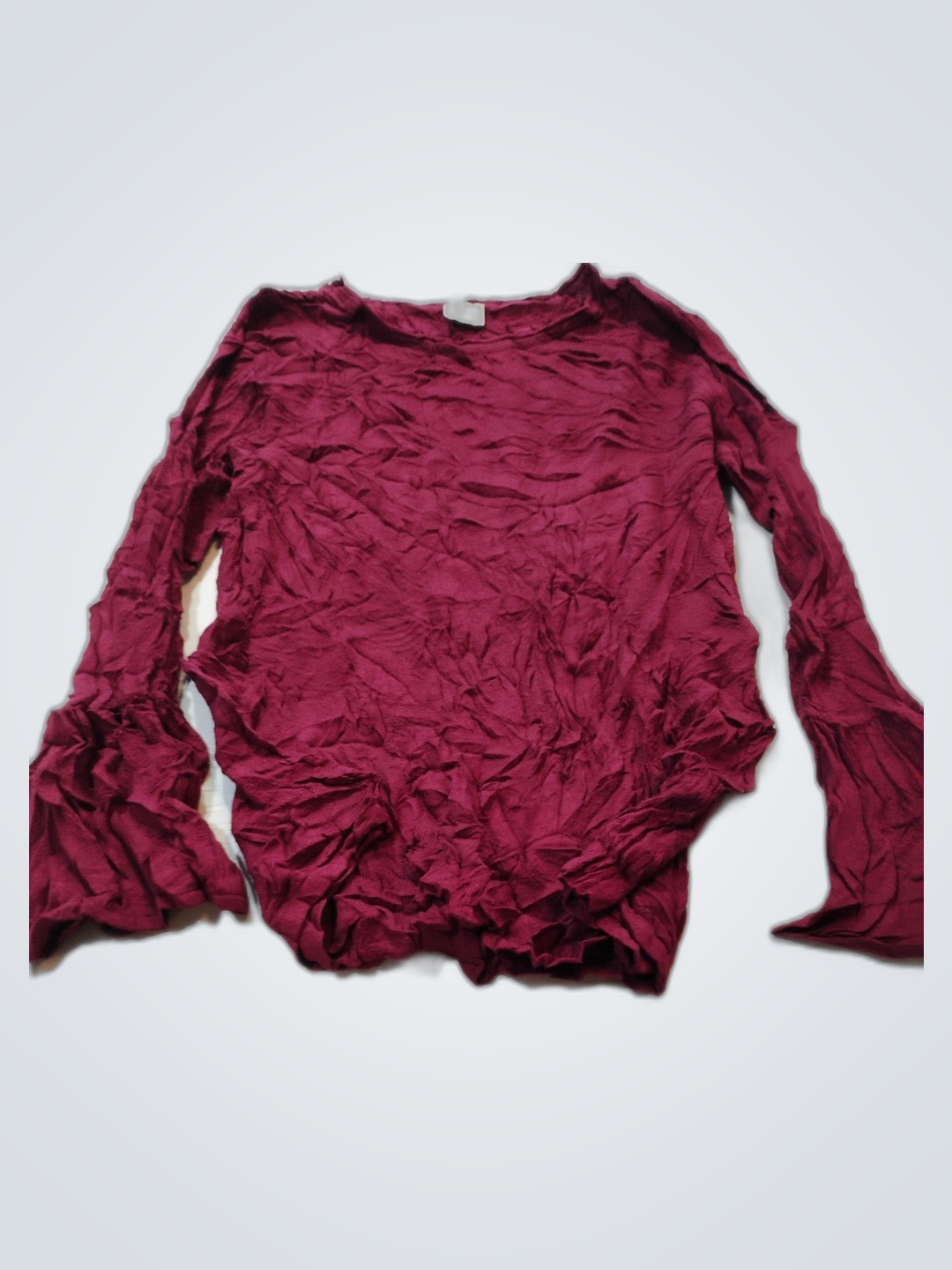 Cupio Maroon Long-Sleeve Top