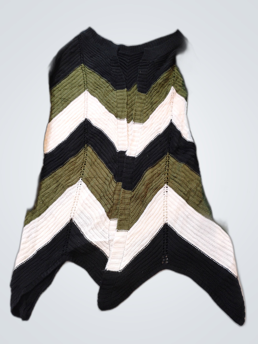 Suéter de Tricô Chevron