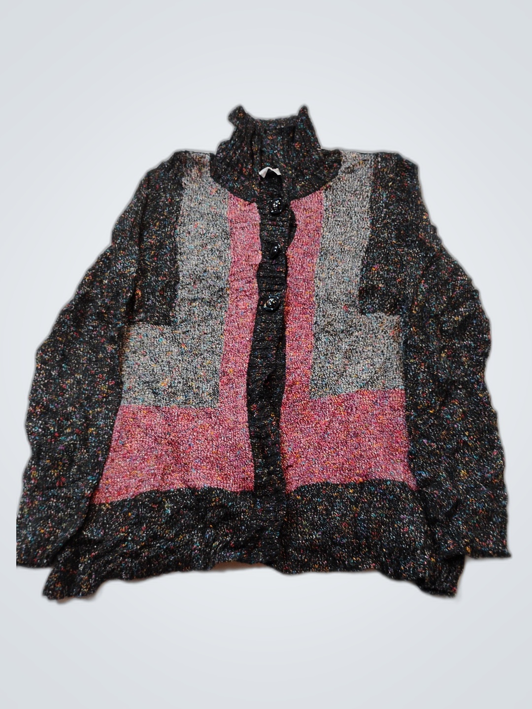 Suéter de Tricô Multicolorido