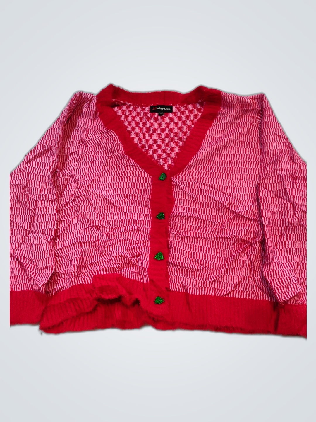 33 Degrees Red Knit Sweater