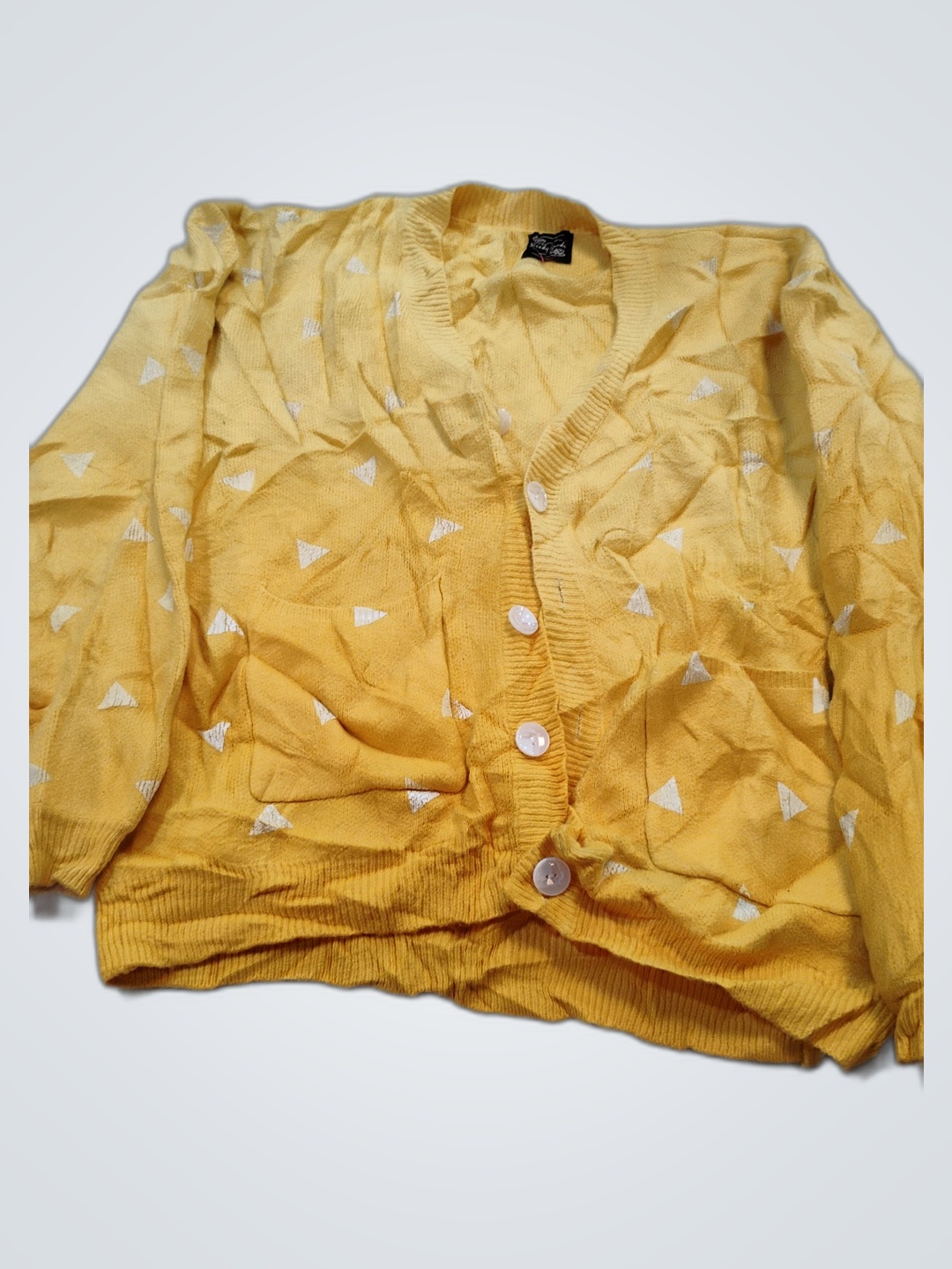 Yellow Cardigan Sweater