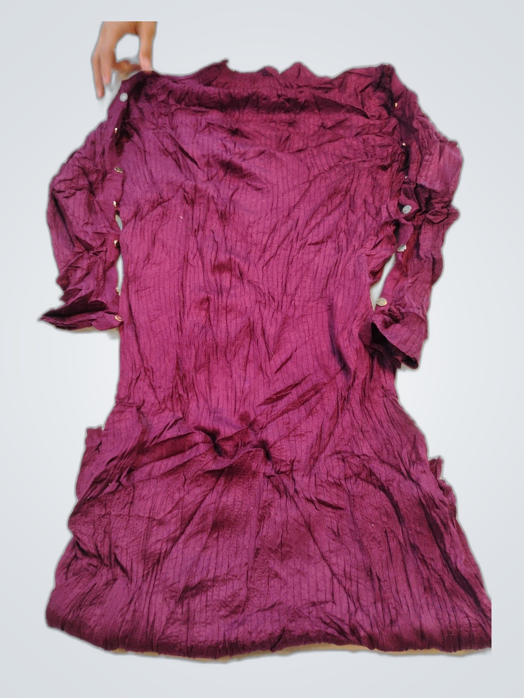 Robe longue à manches longues ASHRO violette