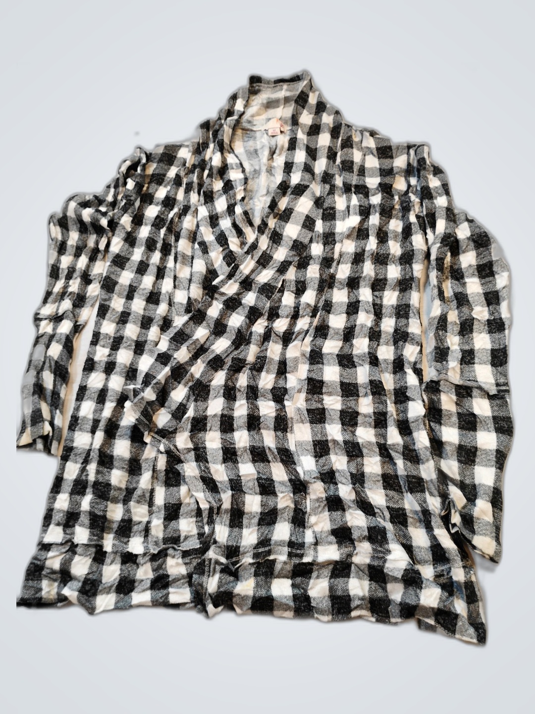 Black and White Plaid Shirt