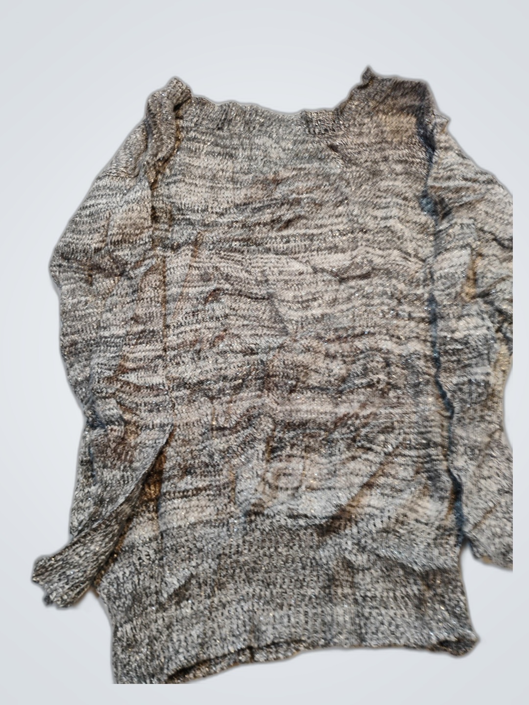 Suzy Shier Pull en Tricot Gris