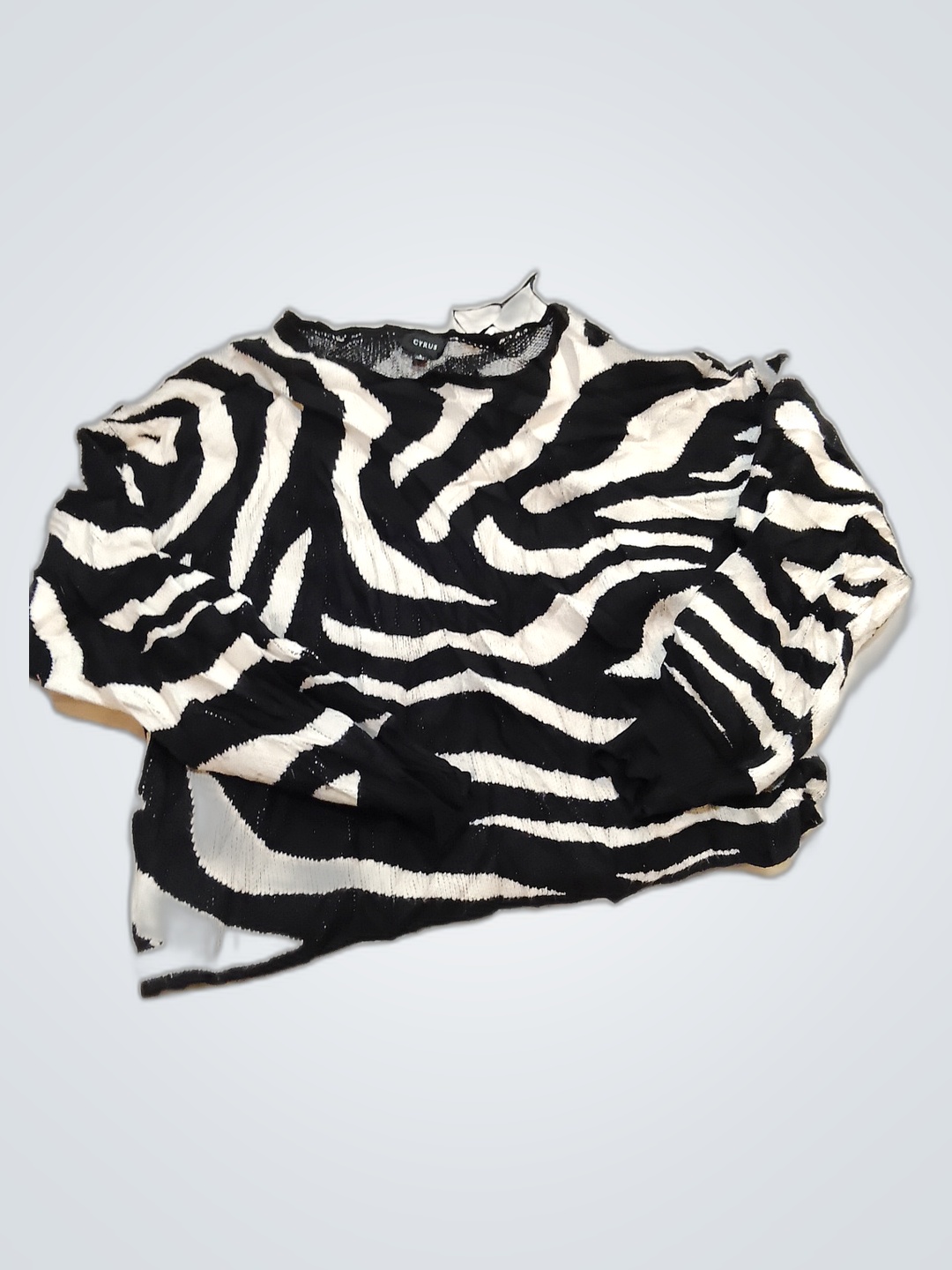 Cyrus Zebra Print Top